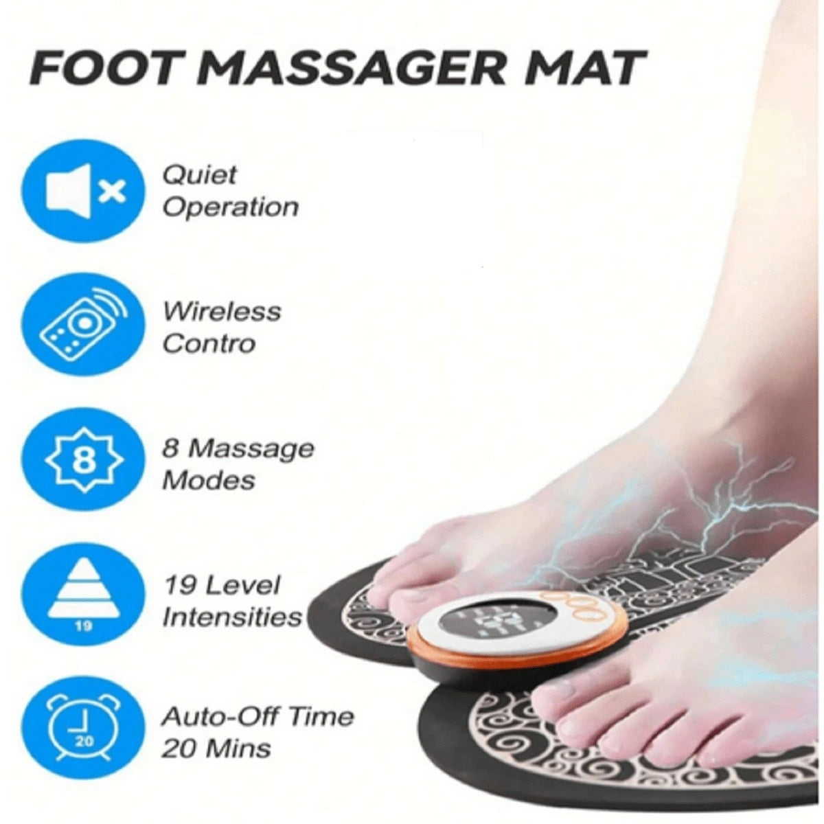 Alfombra Masajeadora para Pies Ovalada
